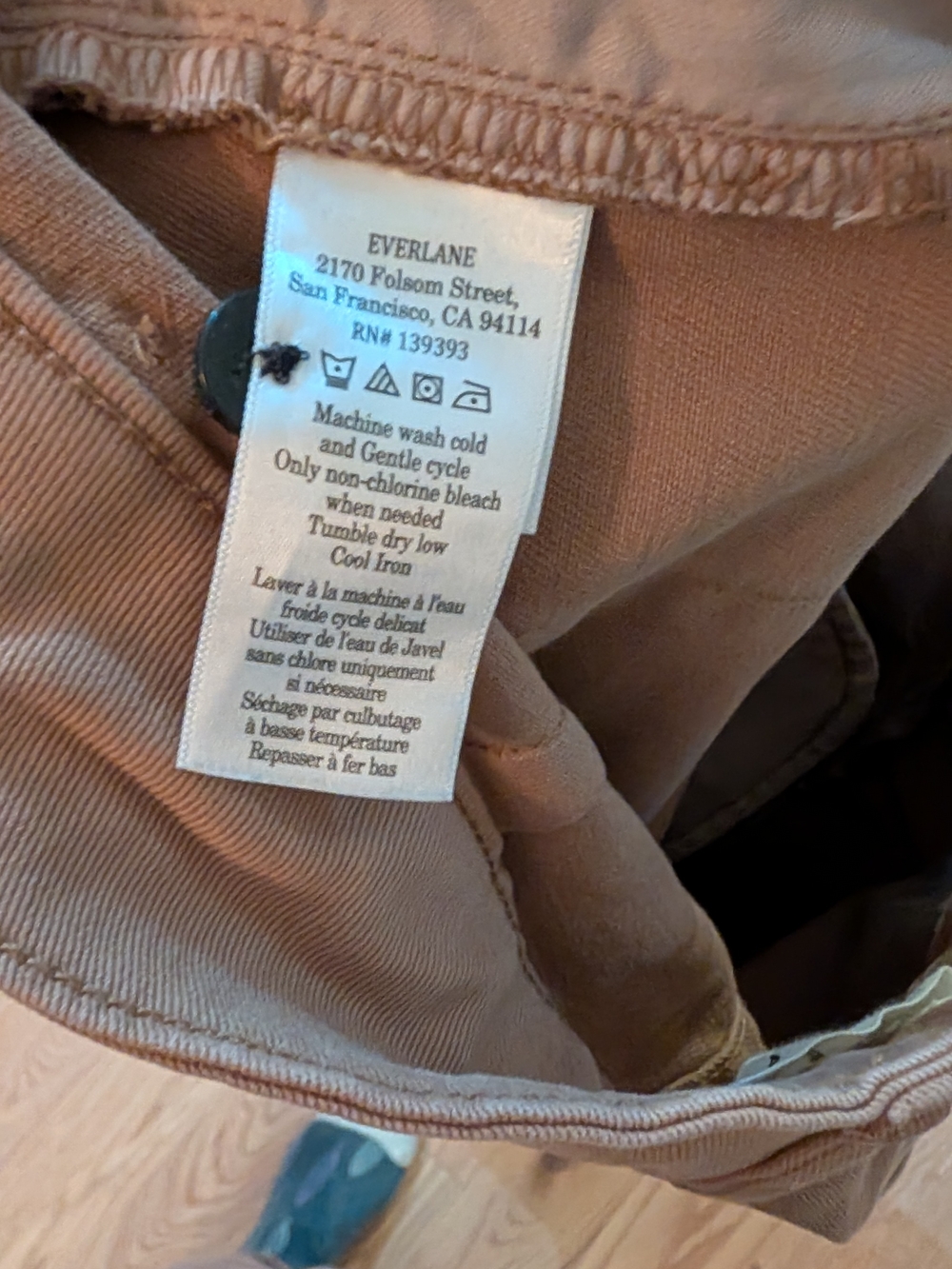 Everlane Organic High-Rise Straight Leg Pants In Toasted Coconut - Picture 7 of 7
